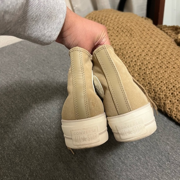 Converse Women's Tan High-Top Sneakers - Picture 5 of 12